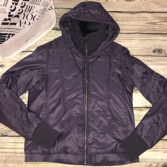 lululemon athletica Jackets & Blazers - LULULEMON Glyde Scuba Hoodie in Boysenberry